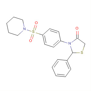 71333-40-9  Piperidine, 1-[[4-(4-oxo-2-phenyl-3-thiazolidinyl)phenyl]sulfonyl]-