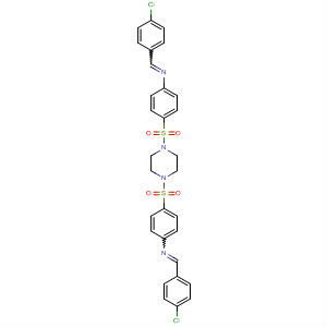 71334-15-1  Piperazine,1,4-bis[[4-[[(4-chlorophenyl)methylene]amino]phenyl]sulfonyl]-