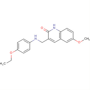 714228-16-7  2(1H)-Quinolinone, 3-[[(4-ethoxyphenyl)amino]methyl]-6-methoxy-