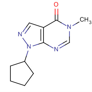 71478-60-9  4H-Pyrazolo[3,4-d]pyrimidin-4-one, 1-cyclopentyl-1,5-dihydro-5-methyl-