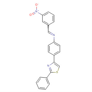 71478-68-7  Benzenamine, N-[(3-nitrophenyl)methylene]-4-(2-phenyl-4-thiazolyl)-