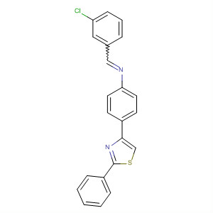 71478-71-2  Benzenamine, N-[(3-chlorophenyl)methylene]-4-(2-phenyl-4-thiazolyl)-