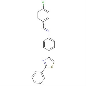 71478-72-3  Benzenamine, N-[(4-chlorophenyl)methylene]-4-(2-phenyl-4-thiazolyl)-