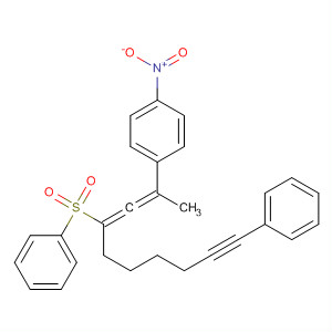 714960-01-7  Benzene,1-[1-methyl-9-phenyl-3-(phenylsulfonyl)-1,2-nonadien-8-ynyl]-4-nitro-
