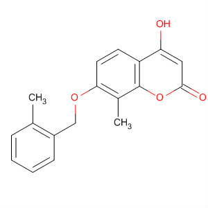 714961-12-3  2H-1-Benzopyran-2-one,4-hydroxy-8-methyl-7-[(2-methylphenyl)methoxy]-