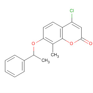 714961-30-5  2H-1-Benzopyran-2-one, 4-chloro-8-methyl-7-(1-phenylethoxy)-