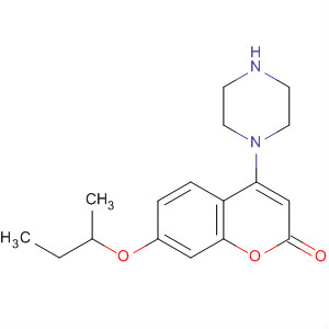 714961-35-0  2H-1-Benzopyran-2-one, 7-(1-methylpropoxy)-4-(1-piperazinyl)-