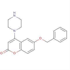 714961-38-3  2H-1-Benzopyran-2-one, 6-(phenylmethoxy)-4-(1-piperazinyl)-