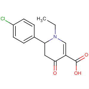 71575-94-5  3-Pyridinecarboxylic acid,6-(4-chlorophenyl)-1-ethyl-1,4,5,6-tetrahydro-4-oxo-