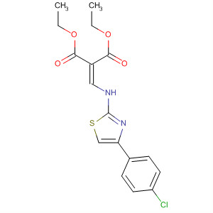 71638-84-1  Propanedioic acid, [[[4-(4-chlorophenyl)-2-thiazolyl]amino]methylene]-,diethyl ester
