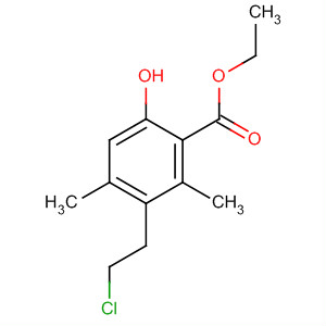 716381-27-0  Benzoic acid, 3-(2-chloroethyl)-6-hydroxy-2,4-dimethyl-, ethyl ester