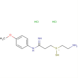 71666-65-4  Propanimidamide, 3-[(2-aminoethyl)dithio]-N-(4-methoxyphenyl)-,dihydrochloride