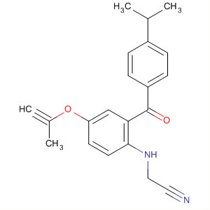 717103-71-4  Acetonitrile,[[2-[4-(1-methylethyl)benzoyl]-4-(2-propynyloxy)phenyl]amino]-
