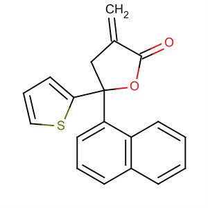 71730-21-7  2(3H)-Furanone, dihydro-3-methylene-5-(1-naphthalenyl)-5-(2-thienyl)-