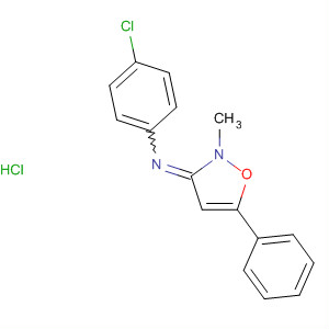 71853-63-9  Benzenamine, 4-chloro-N-(2-methyl-5-phenyl-3(2H)-isoxazolylidene)-,monohydrochloride