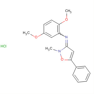 71853-65-1  Benzenamine,2,5-dimethoxy-N-(2-methyl-5-phenyl-3(2H)-isoxazolylidene)-,monohydrochloride