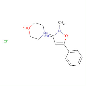 71853-74-2  Morpholinium, 4-(2-methyl-5-phenyl-3(2H)-isoxazolylidene)-, chloride