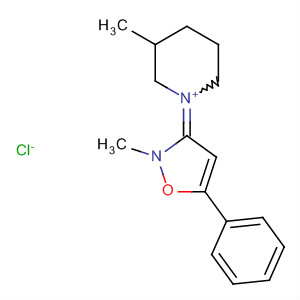 71853-81-1  Piperidinium, 3-methyl-1-(2-methyl-5-phenyl-3(2H)-isoxazolylidene)-,chloride 71853-81-1  Piperidinium, 3-methyl-1-(2-methyl-5-phenyl-3(2H)-isoxazolylidene)-,chloride