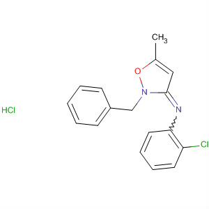 71853-86-6  Benzenamine,2-chloro-N-[5-methyl-2-(phenylmethyl)-3(2H)-isoxazolylidene]-,monohydrochloride