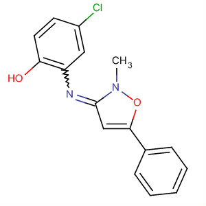 71854-09-6  Phenol, 4-chloro-2-[(2-methyl-5-phenyl-3(2H)-isoxazolylidene)amino]-