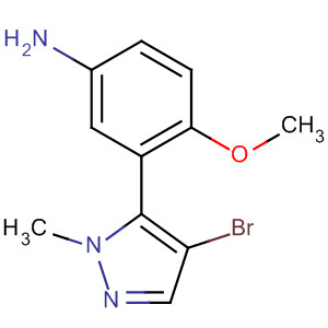 720702-45-4  Benzenamine, 3-(4-bromo-1-methyl-1H-pyrazol-5-yl)-4-methoxy-