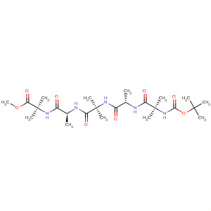 72086-96-5  Alanine,N-[N-[N-[N-[N-[(1,1-dimethylethoxy)carbonyl]-2-methylalanyl]-L-alanyl]-2-methylalanyl]-L-alanyl]-2-methyl-, methyl ester