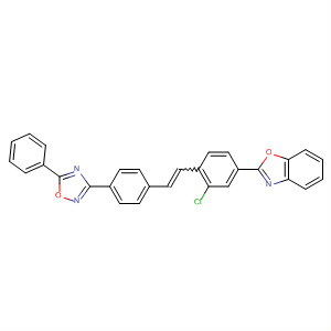 72093-79-9  Benzoxazole,2-[3-chloro-4-[2-[4-(5-phenyl-1,2,4-oxadiazol-3-yl)phenyl]ethenyl]phenyl]-