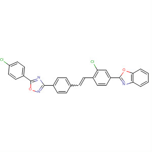 72093-81-3  Benzoxazole,2-[3-chloro-4-[2-[4-[5-(4-chlorophenyl)-1,2,4-oxadiazol-3-yl]phenyl]ethenyl]phenyl]-
