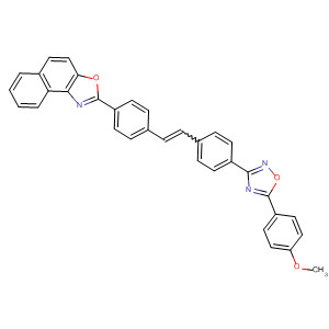 72093-91-5  Naphth[1,2-d]oxazole,2-[4-[2-[4-[5-(4-methoxyphenyl)-1,2,4-oxadiazol-3-yl]phenyl]ethenyl]phenyl]-