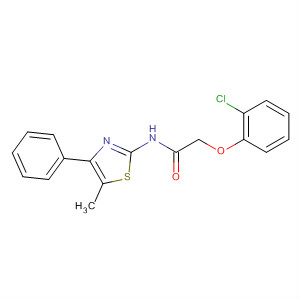72192-49-5  Acetamide, 2-(2-chlorophenoxy)-N-(5-methyl-4-phenyl-2-thiazolyl)-