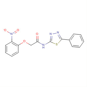 72192-62-2  Acetamide, 2-(2-nitrophenoxy)-N-(5-phenyl-1,3,4-thiadiazol-2-yl)-