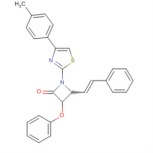 72192-86-0  2-Azetidinone,1-[4-(4-methylphenyl)-2-thiazolyl]-3-phenoxy-4-(2-phenylethenyl)-