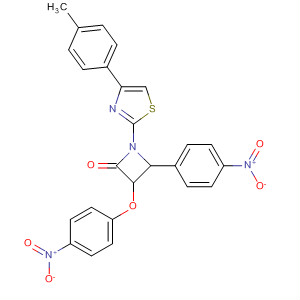 72192-88-2  2-Azetidinone,1-[4-(4-methylphenyl)-2-thiazolyl]-3-(4-nitrophenoxy)-4-(4-nitrophenyl)-