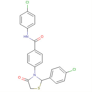 72235-01-9  Benzamide,N-(4-chlorophenyl)-4-[2-(4-chlorophenyl)-4-oxo-3-thiazolidinyl]-