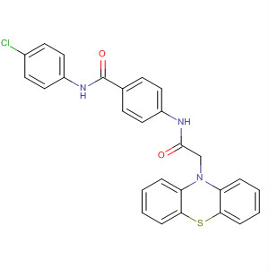 72235-10-0  10H-Phenothiazine-10-acetamide,N-[4-[[(4-chlorophenyl)amino]carbonyl]phenyl]-