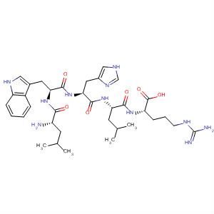 722473-74-7  L-Arginine, L-leucyl-L-tryptophyl-L-histidyl-L-leucyl-