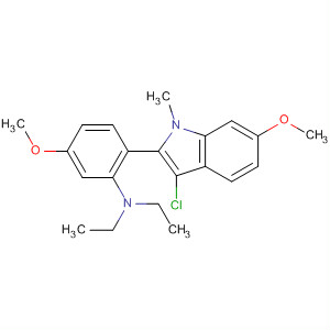 722520-27-6  Benzenamine,2-(3-chloro-6-methoxy-1-methyl-1H-indol-2-yl)-N,N-diethyl-5-methoxy-
