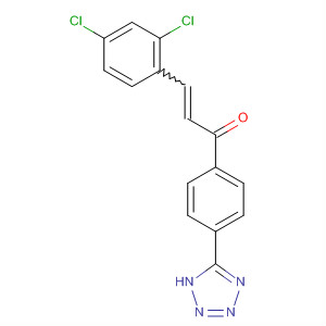 722522-69-2  2-Propen-1-one, 3-(2,4-dichlorophenyl)-1-[4-(1H-tetrazol-5-yl)phenyl]-