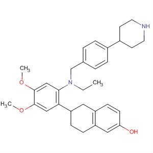 722523-96-8  2-Naphthalenol,6-[2-[ethyl[[4-(4-piperidinyl)phenyl]methyl]amino]-4,5-dimethoxyphenyl]-5,6,7,8-tetrahydro-