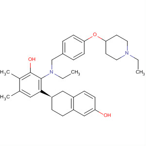 722524-30-3  2-Naphthalenol,6-[2-[ethyl[[4-[(1-ethyl-4-piperidinyl)oxy]phenyl]methyl]amino]-4,5-dimethoxyphenyl]-5,6,7,8-tetrahydro-, (6R)-