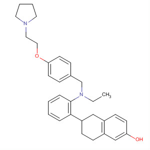 722524-58-5  2-Naphthalenol,6-[2-[ethyl[[4-[2-(1-pyrrolidinyl)ethoxy]phenyl]methyl]amino]phenyl]-5,6,7,8-tetrahydro-
