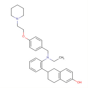 722524-60-9  2-Naphthalenol,6-[2-[ethyl[[4-[2-(1-piperidinyl)ethoxy]phenyl]methyl]amino]phenyl]-5,6,7,8-tetrahydro-