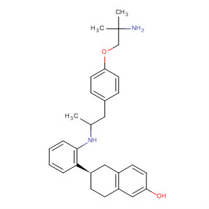 722524-68-7  2-Naphthalenol,6-[2-[[[4-(2-amino-2-methylpropoxy)phenyl]methyl]ethylamino]phenyl]-5,6,7,8-tetrahydro-, (6R)-