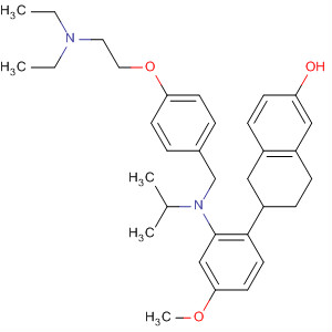722527-53-9  2-Naphthalenol,6-[2-[[[4-[2-(diethylamino)ethoxy]phenyl]methyl](1-methylethyl)amino]-4-methoxyphenyl]-5,6,7,8-tetrahydro-
