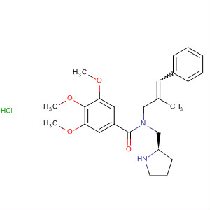 722552-70-7  Benzamide,3,4,5-trimethoxy-N-(2-methyl-3-phenyl-2-propenyl)-N-[(2R)-2-pyrrolidinylmethyl]-, monohydrochloride