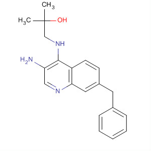 723283-72-5  2-Propanol, 1-[[3-amino-7-(phenylmethyl)-4-quinolinyl]amino]-2-methyl-