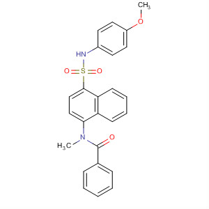 723305-13-3  Benzamide,N-[4-[[(4-methoxyphenyl)amino]sulfonyl]-1-naphthalenyl]-N-methyl-