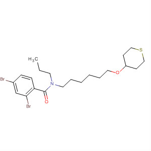 72342-49-5  7-Oxa-3-thia-14-azadispiro[5.1.5.2]pentadecane,14-(2,4-dibromobenzoyl)-