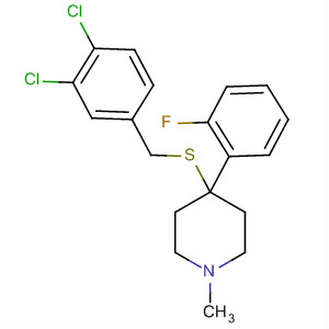 72364-17-1  Piperidine,4-[[(3,4-dichlorophenyl)methyl]thio]-4-(2-fluorophenyl)-1-methyl-