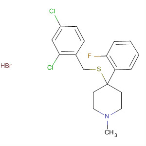 72364-68-2  Piperidine,4-[[(2,4-dichlorophenyl)methyl]thio]-4-(2-fluorophenyl)-1-methyl-,hydrobromide